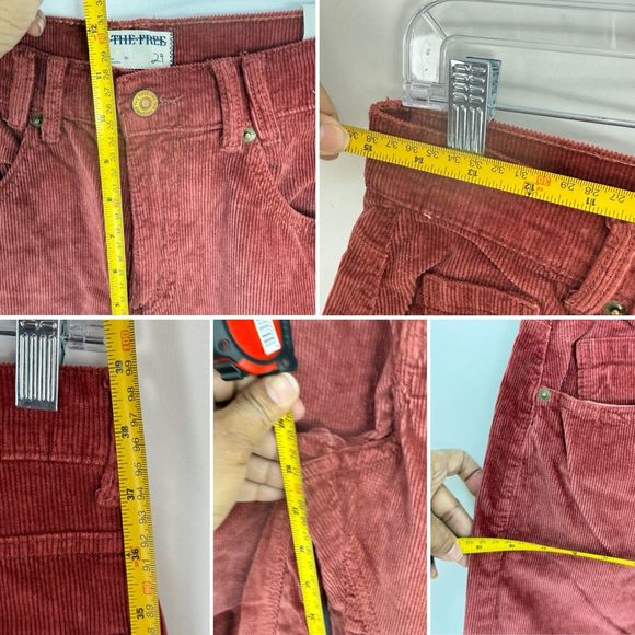 WE THE FREE Risk Taker High Rise Straight Corduroy Pants Women's Sz 29 NEW $128 - Picture 11 of 16